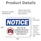 Signmission Use Of Camera Or Video Prohibited, 14 in W x Rectangle, Vinyl Decal OS-2PACK-NS-D-1014-L-16789 - alternate 5